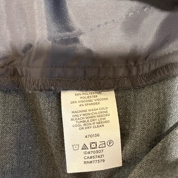 Ann Taylor Factory  Bi Stretch dress pant charcoal gray size 4 - Picture 4 of 5